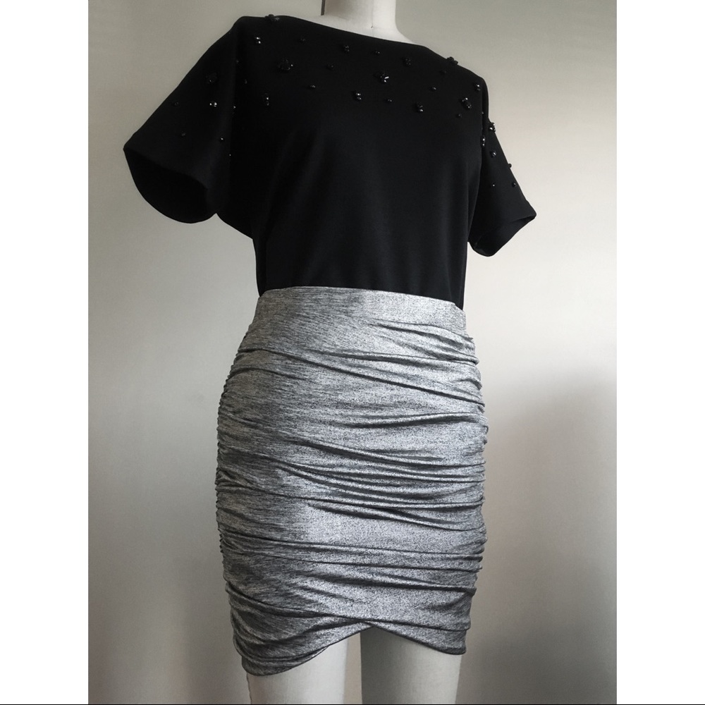 NWT Lisa Shimmer Twist skirt
